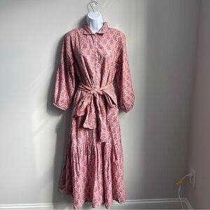 Victoria Dunn Folly Maxi LS in Dusk Petals